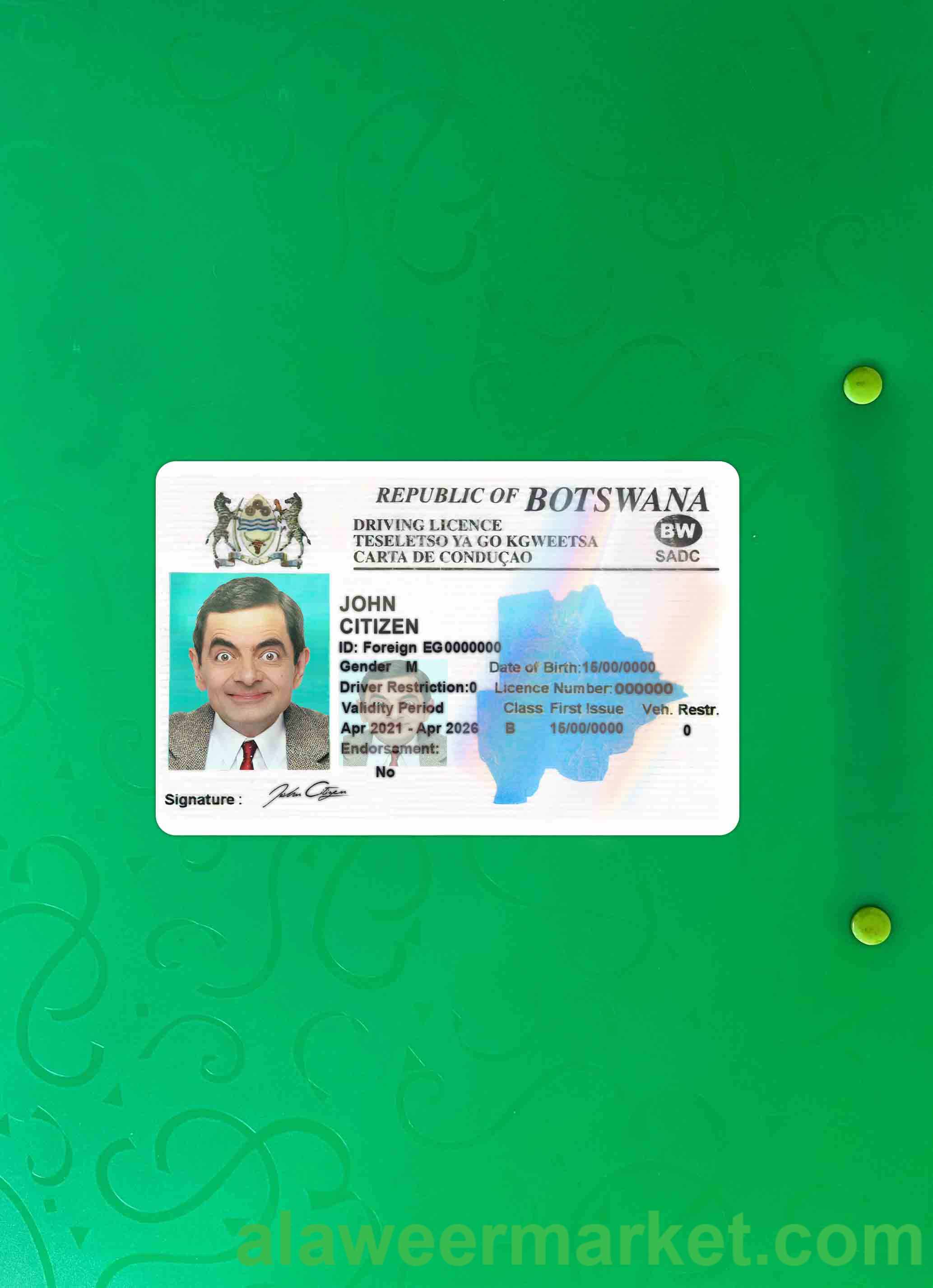 Botswana dl photolook FRONT